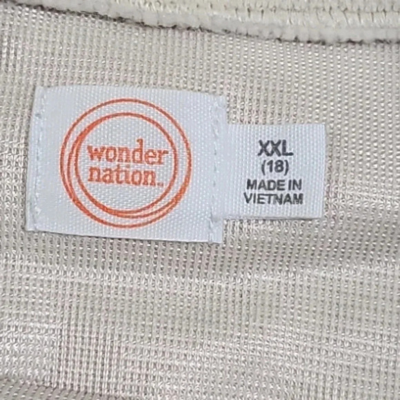 Wonder Nation Juniors XXL Sherpa Fleece Pullover Beige Cozy Lounge Sweatshirt - Picture 4 of 7